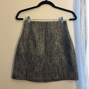 Metallic skirt